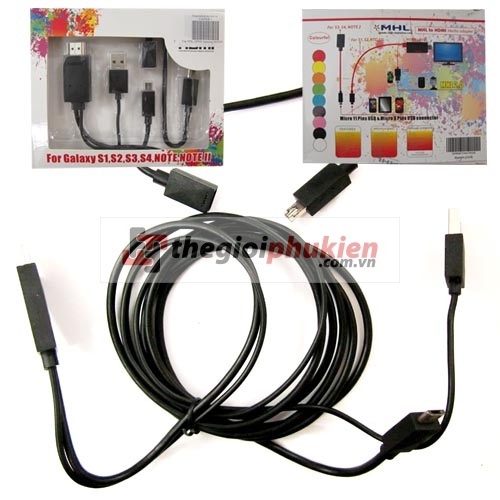 Cáp MHL - HDMI Samsung S4/S3/S2 - Note 1/2 5M